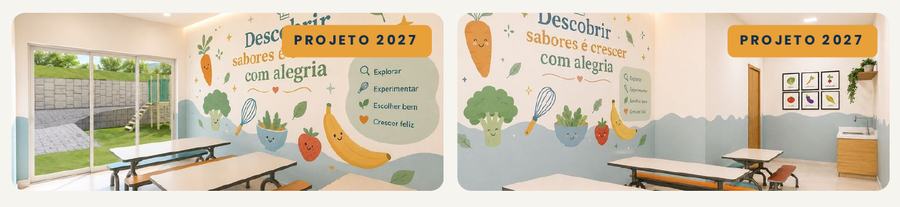 Espaço de cozinha criativa · projeto 2027