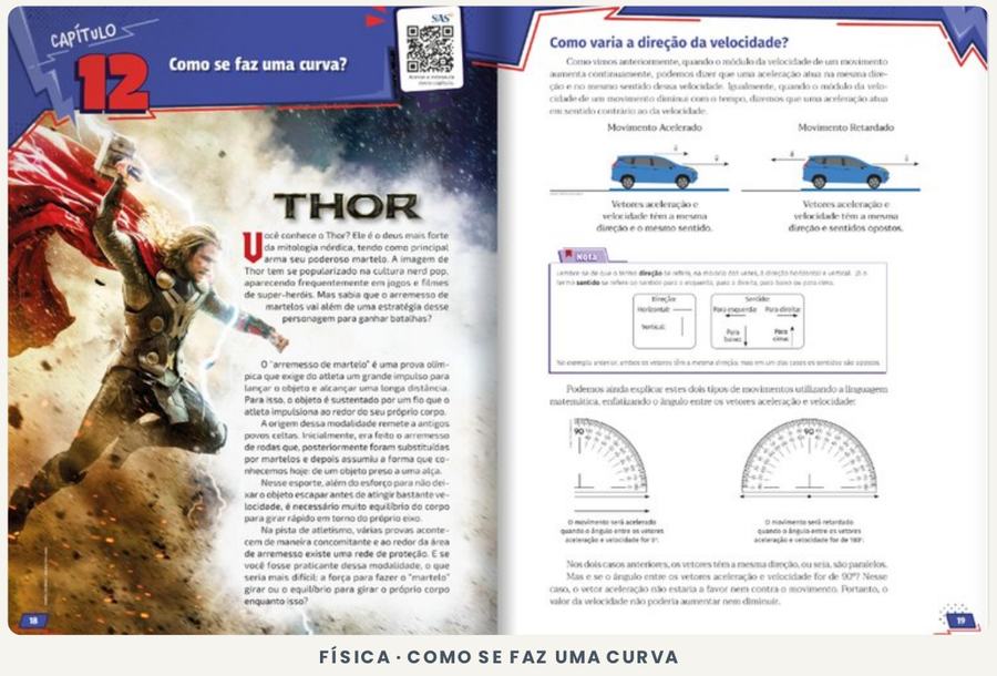 Física · como se faz uma curva